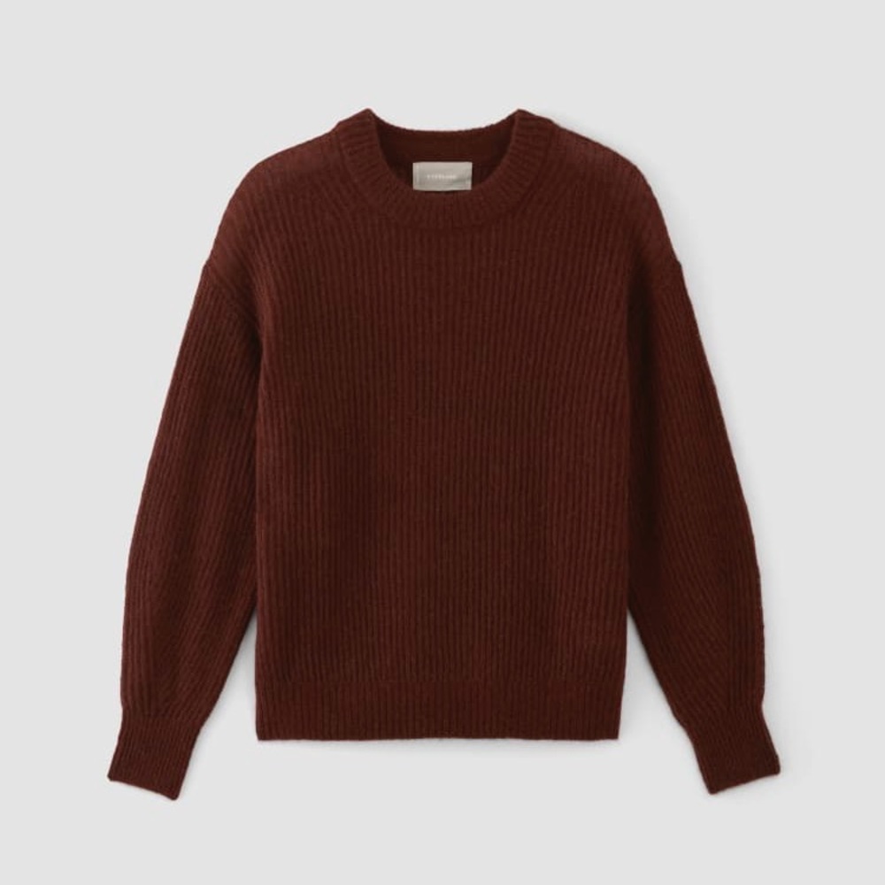 Everlane alpaca sweater xs burgundy